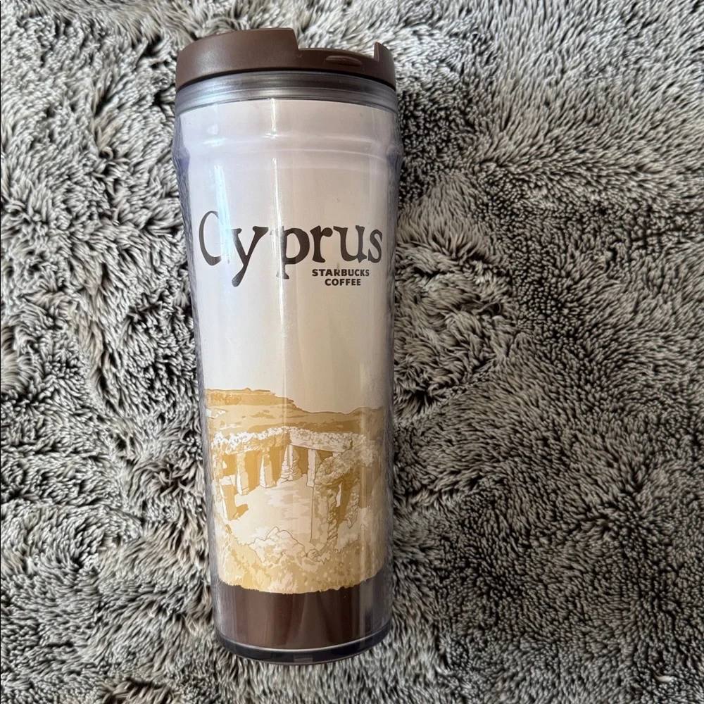 Starbucks Cyprus Global Icon Series Travel Tumbler 12oz Flip Top‎ Lid Collectors